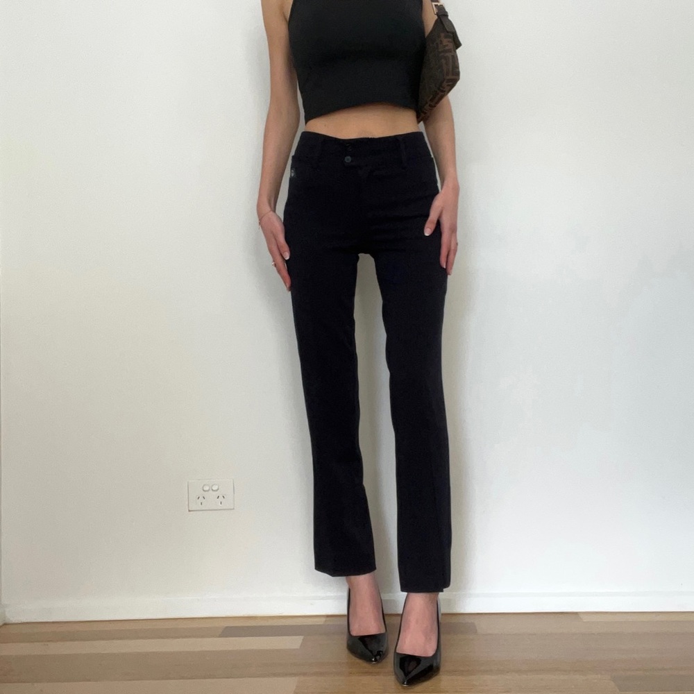 Gorgeous black straight leg suit pants/ trousers, size 6 🍒 - Picture 4 of 7